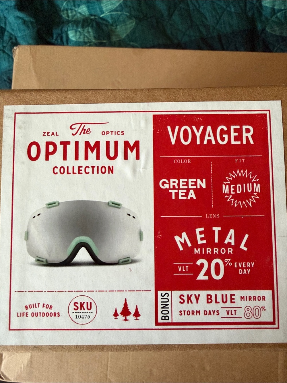 Zeal Optics Voyager Ski Goggles - Green Tea